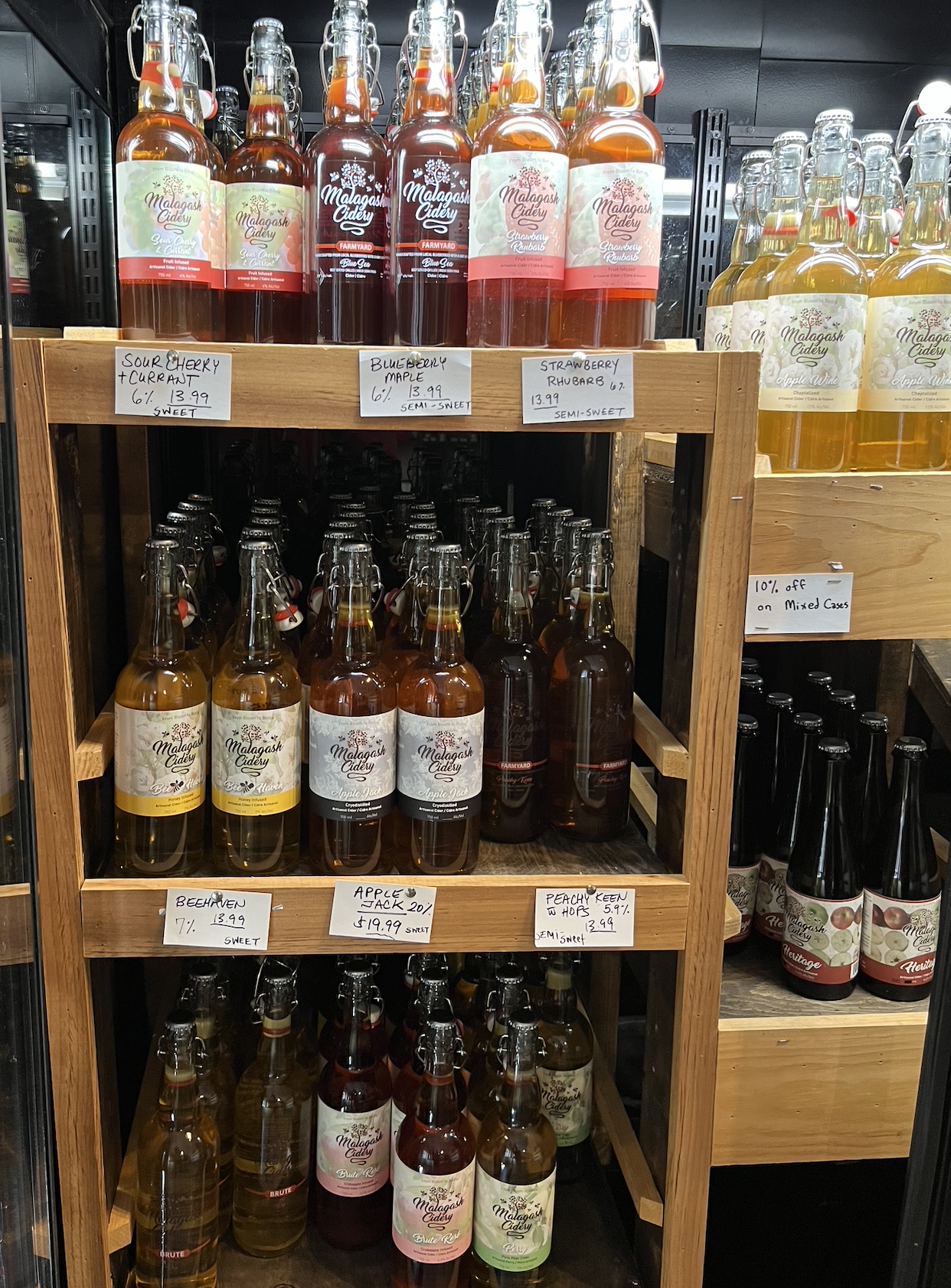 Bottled ciders from Vista Bella