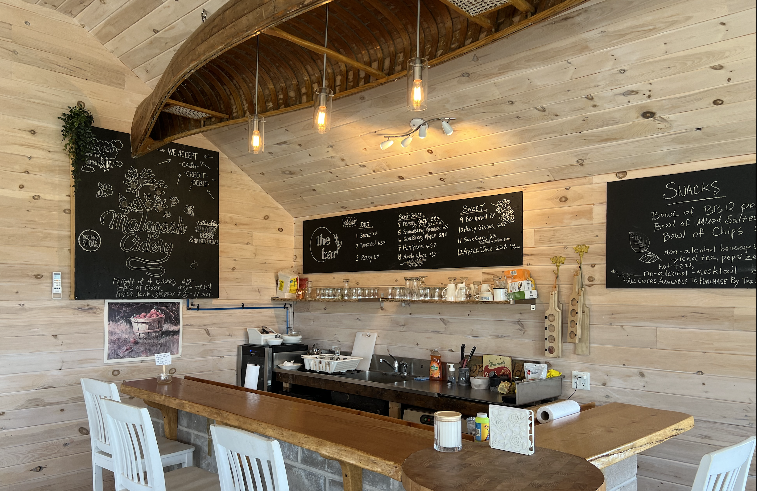 Tasting Room overlooking Tatamagouche Bay